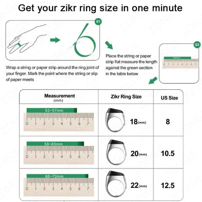 Q Smart Zikr Ring: Prayer Companion